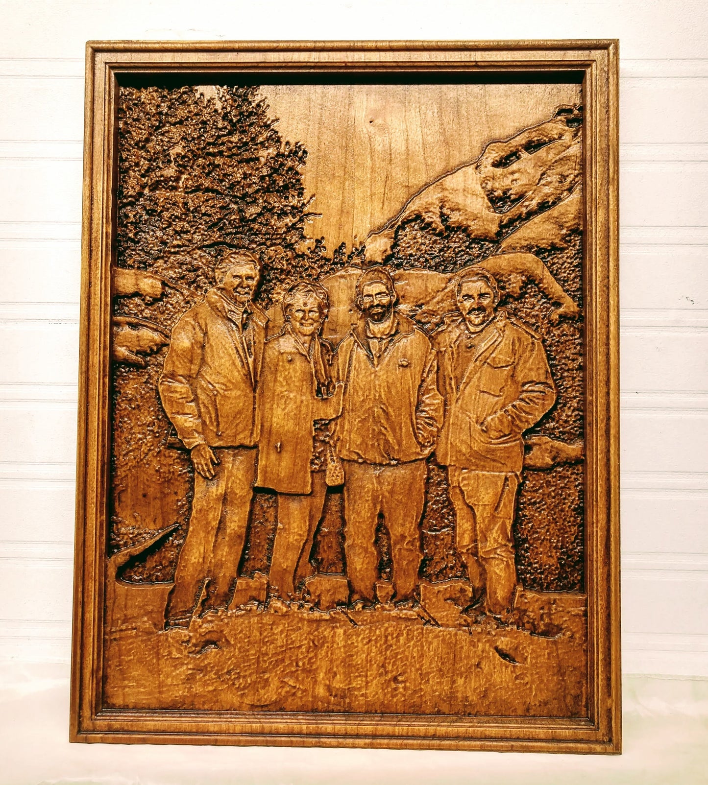 Custom 3D Portrait Photo Carving Engraving, wood relief carving, , personalized carved photo for Wedding Anniversary Birthday Valentines
