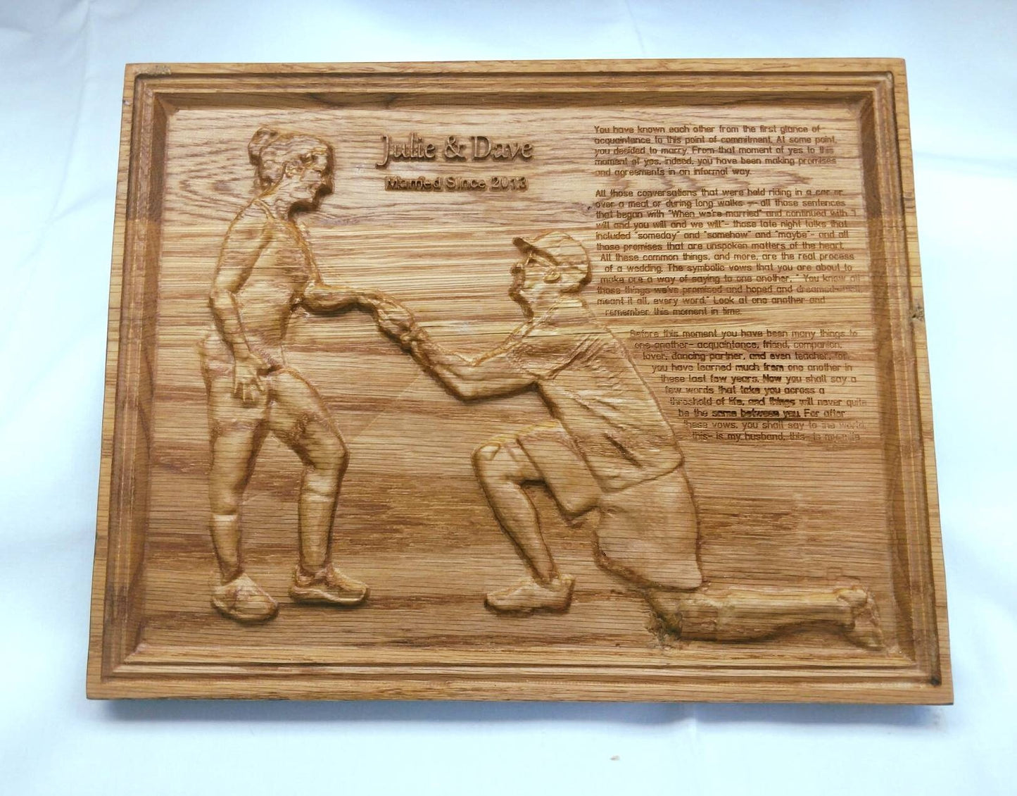 Custom 3D Portrait Photo Carving Engraving, wood relief carving, ,  personalized carved photo for Wedding Anniversary Birthday
