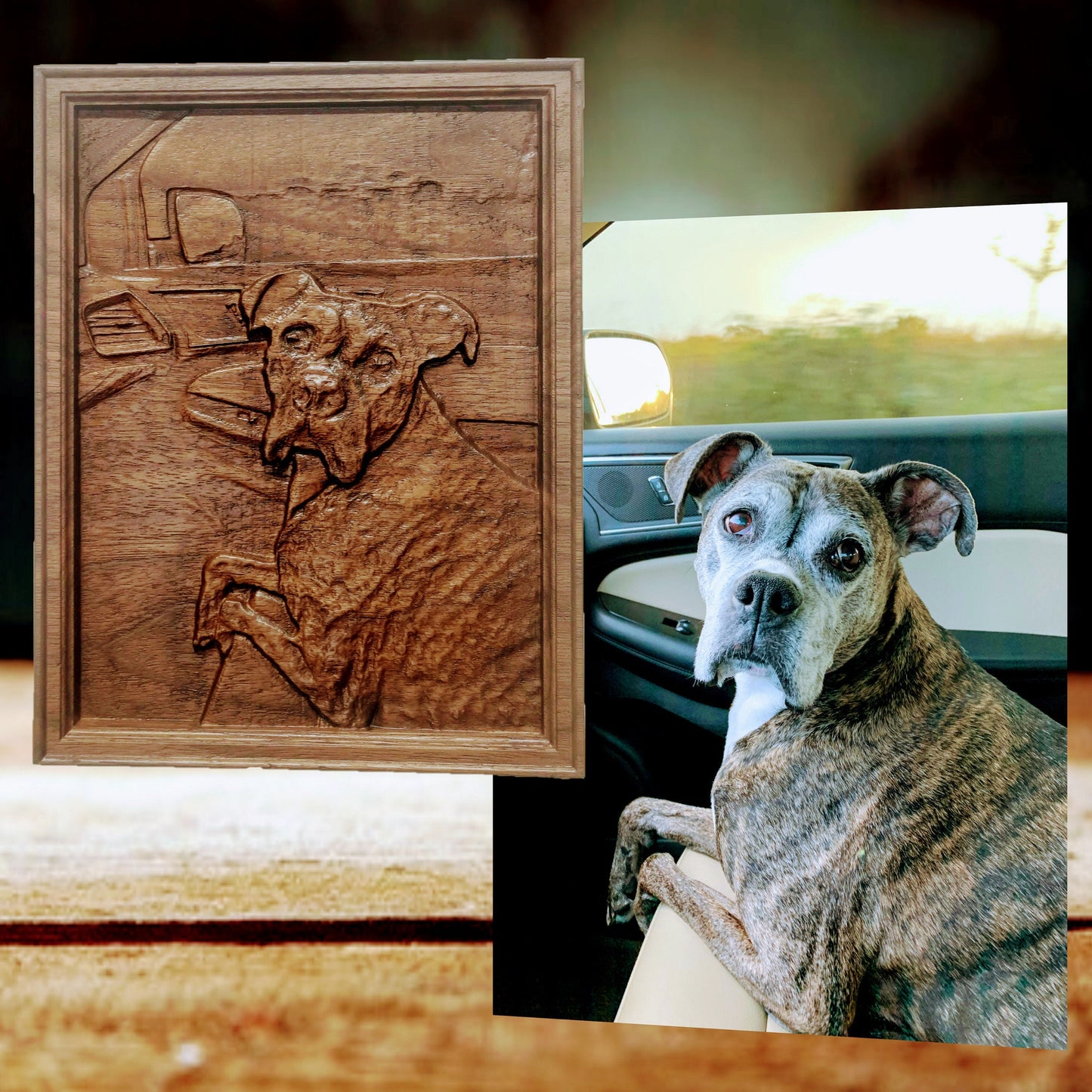 Custom 3D Portrait Photo Carving Engraving, wood relief carving,  personalized carved photo Wedding Anniversary Birthday Valentine